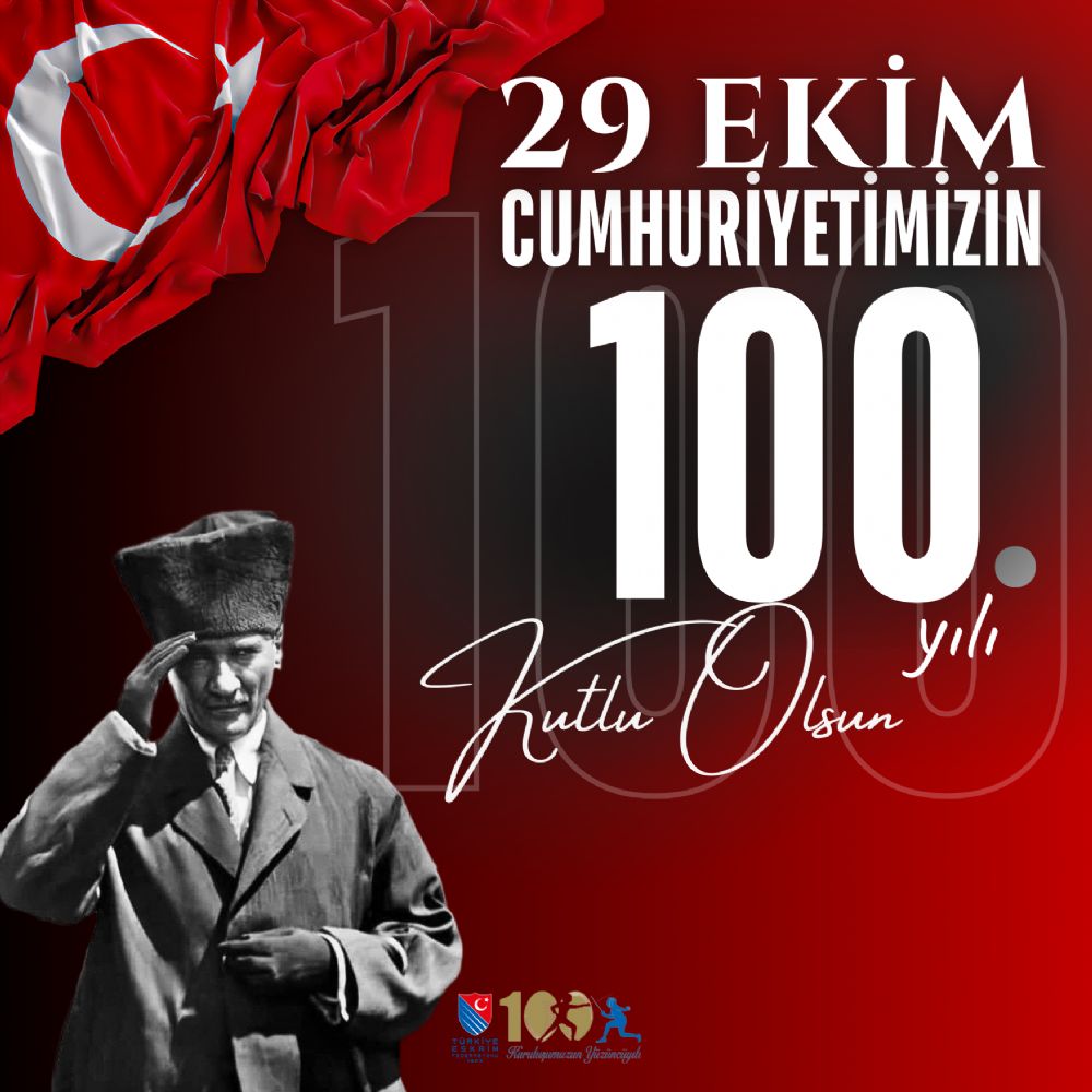 29 Ekim Cumhuriyetimizin 100. Yılı Kutlu Olsun!