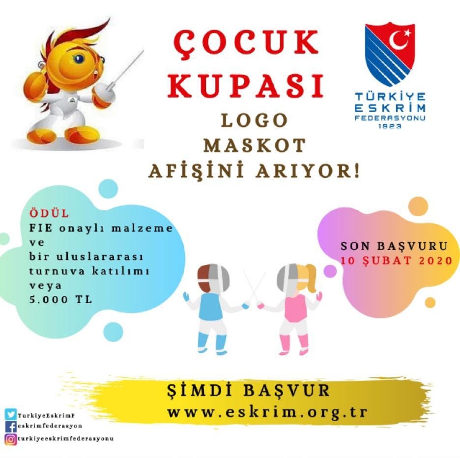 ÇOCUK KUPASI ‘LOGO-MASKOT-AFİŞ’İNİ ARIYOR!