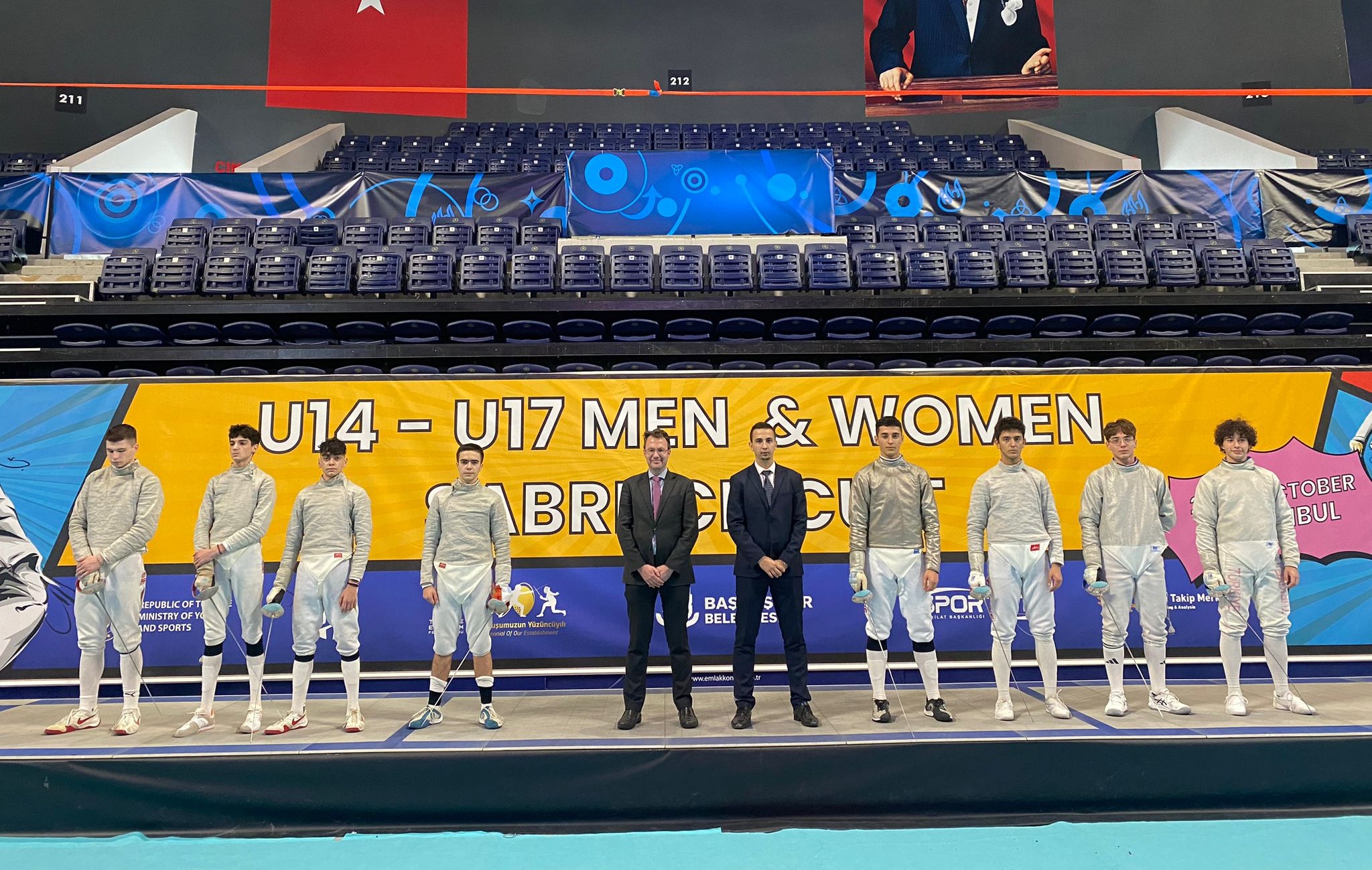 u17 erkek kilic takim final seremoni